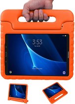 Hoes Geschikt voor Samsung Galaxy Tab A 10.1 2019 Hoes Kinder Hoesje Kids Case Cover Kidsproof - Hoesje Geschikt voor Samsung Tab A 10.1 2019 Hoesje Kinder Hoesje - Oranje