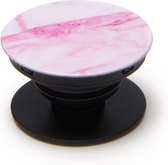 Telefoonbutton - Telefoonhouder Marble Roze - Telefoonhouder - Makkelijk Verstelbaar - Handig Accessoire - Popsocket Voor Telefoon