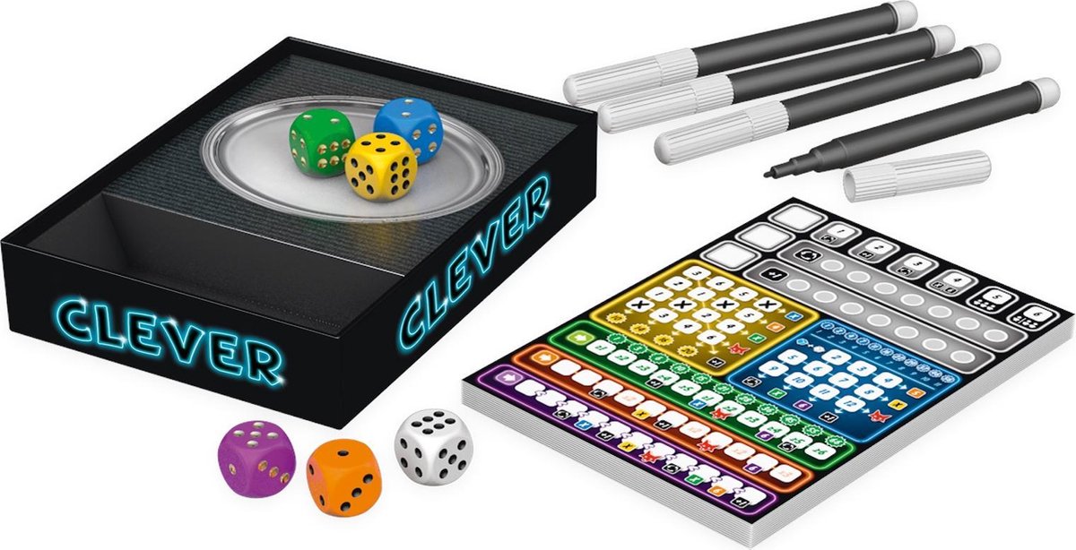 999 Games - Clever - Dobbelspel - Creëer kettingreacties door de juiste keuzes te maken - Gezelschapsspel - Familiespel - Strategiespel - Klein cadeautje — afbeelding 10