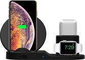 3 in 1 Draadloze Qi Oplader Docking Station Oplaadstation voor Apple iPhone, Apple Watch en Apple Airpods
