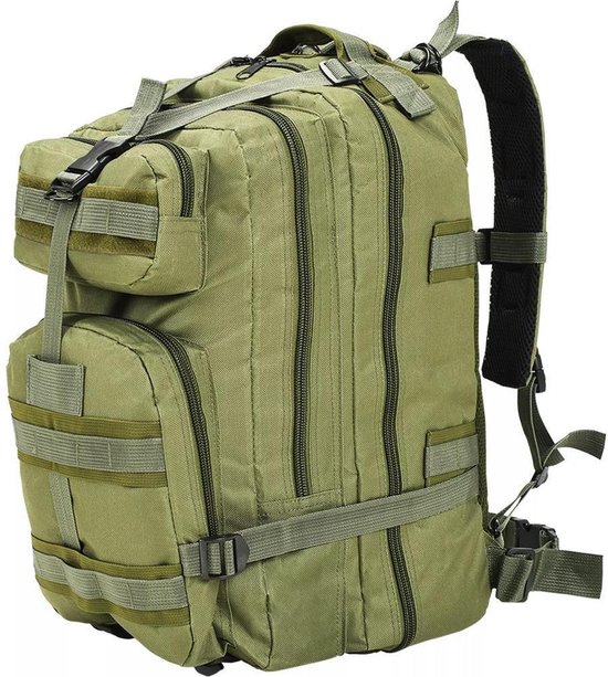 Backpack Rugzak Groen 50L (INCL Toiletbril doekjes)- Militaire leger tas -  Plunjezak -... | bol.com