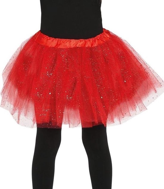 Halloween - Petticoat/tutu rokje rood 31 cm voor meisjes - Tule onderrokjes  rood voor... | bol.com