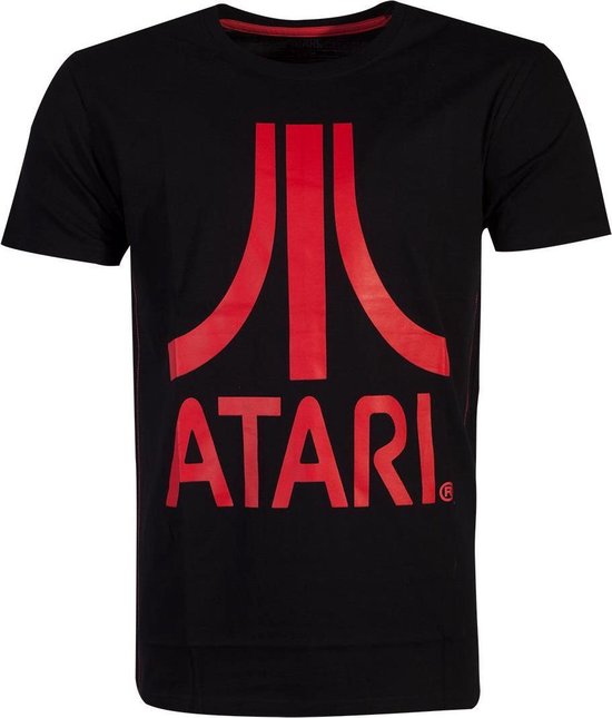 Atari Heren Tshirt Red Logo Zwart