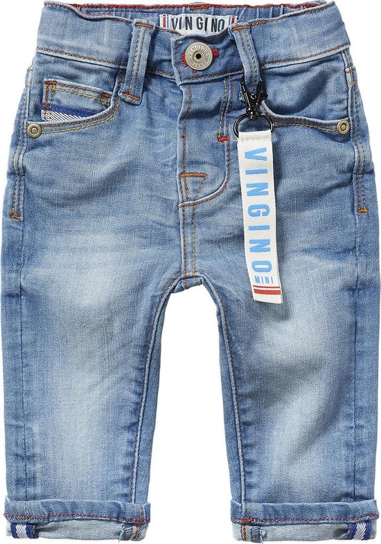 Vingino Jongens Jeans - Light Vintage - Maat 98 | bol.com