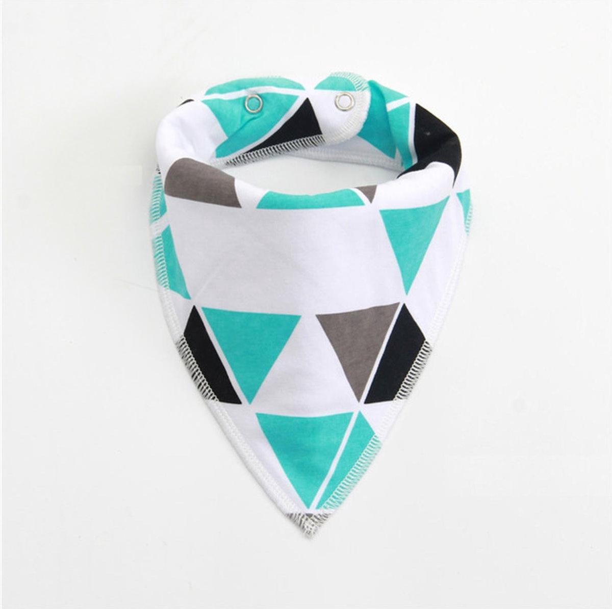 Goedkoopste Slab | Slabbetjes | Slabber | Bandana | Driehoek | Groen | Grijs | Wit | Zwart | Baby | Babykamer | Kraamkado | Uitzetlijst baby | Heble |