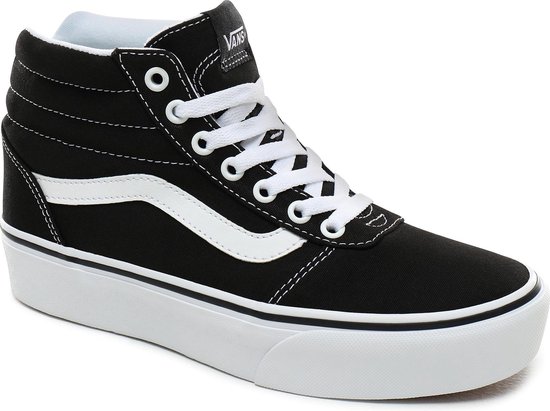 Vans Ward Hi Platform Dames Sneakers - (Canvas) Black/True White - Maat 38 Vans Ward Hi Platform Dames Sneakers - (Canvas) Black/True White - Maat 38