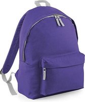 BagBase Backpack Rugzak - 14 l - Purple/Light Grey