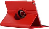 Shop4 - iPad 9.7 (2017/2018) Hoes - Rotatie Cover Lychee Rood