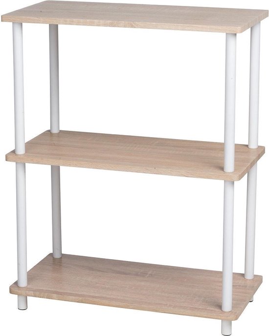 details plotseling Medisch Opbergrek 3 planken - 60x30x76 cm - opbergkast / stellingkast | bol.com