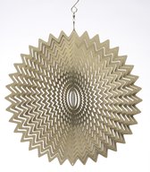 Spin Art windspinner splash acier inoxydable - Ø 15 cm - argenté