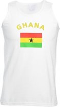 Witte heren tanktop Ghana L