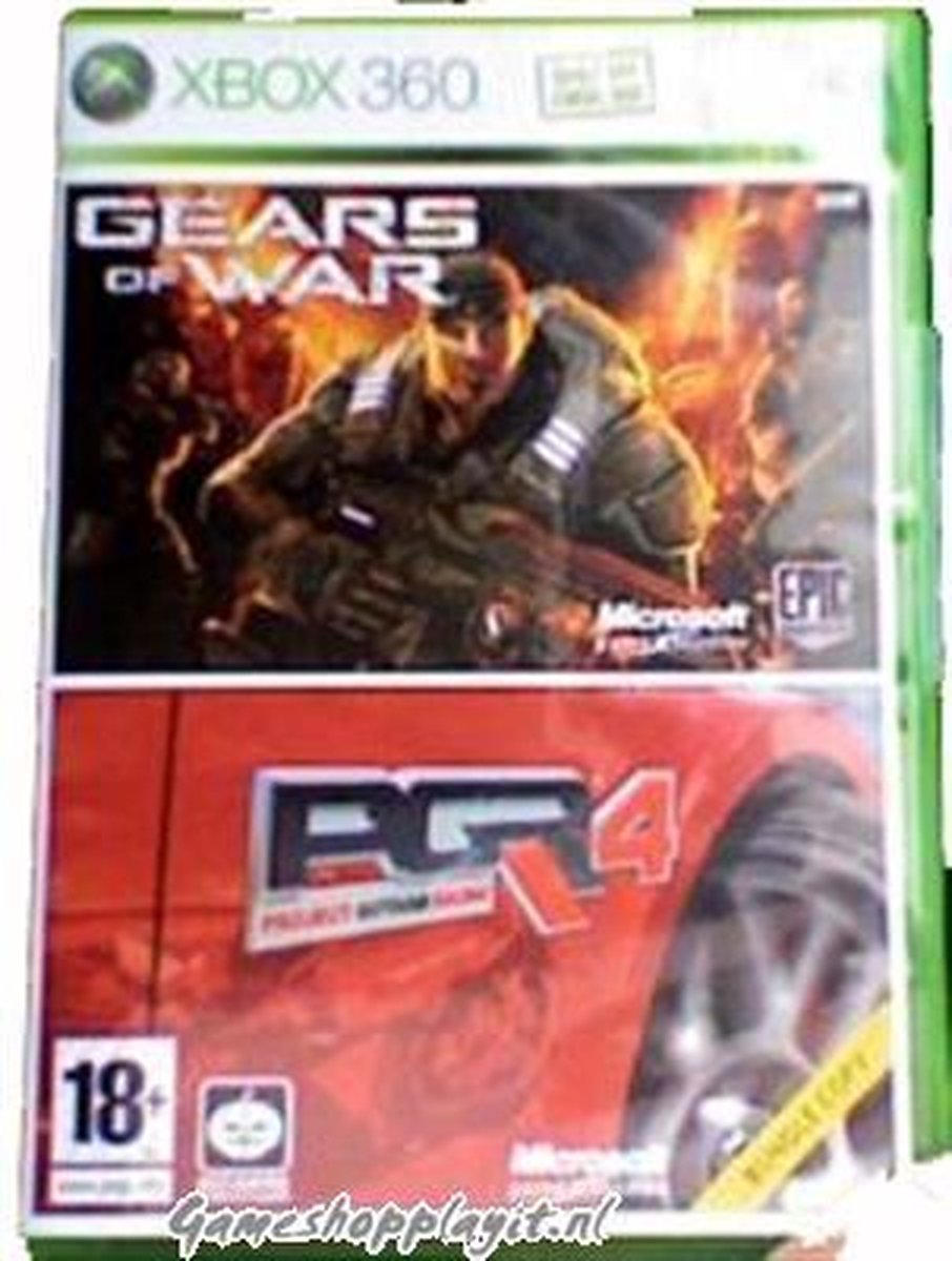 Jeux Xbox 360 : Gears Of War + PGR 4 - Version PAL - Testés Et Reconditionnés Si Besoin