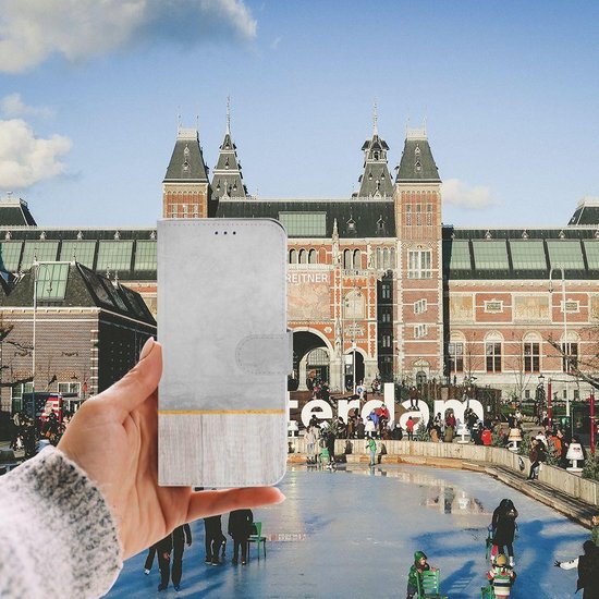 Coque Téléphone Samsung Galaxy A50 Coque de Protection pour Béton Bois