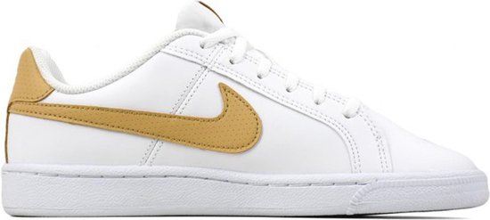 nike sneakers wit met goud