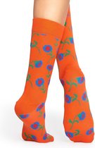 Happy Socks Sunflower Sokken - Oranje - Maat 41-46