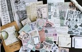 Vintage Paper- & Stickerset - 1 - Hobbypapier en stickers