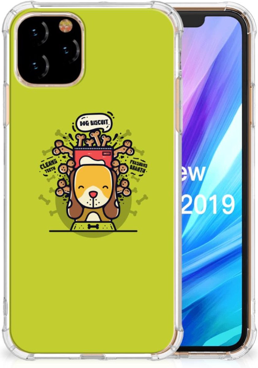 Apple iPhone 11 Pro Stevig Bumper Hoesje Doggy Biscuit