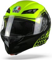 Agv Compact St Detroit Geel Fluo Zwart Integraalhelm - Motorhelm - Maat S