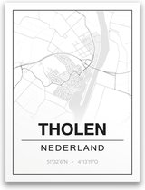 Poster/plattegrond THOLEN - 30x40cm