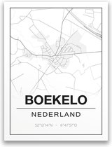 Poster/plattegrond BOEKELO - 30x40cm