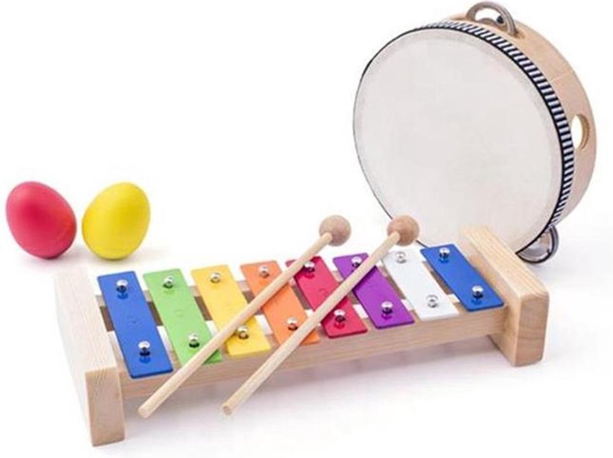 Xylophone en bois 12 tons pour enfants New Classic Toys 10236