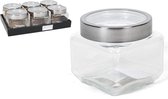Gerimport Weckpot Merlin 11 X 11 X 11 Cm 750 Ml Glas/staal
