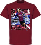 Messi Barcelona Comic T-Shirt - Rood - XXL