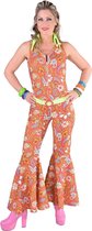 Hippie Kostuum | Jaren 70 Broekpak Jumpsuit Paisley | Vrouw | Small | Carnaval kostuum | Verkleedkleding