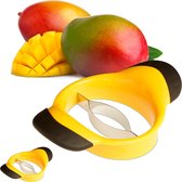 Relaxdays 2x mangosnijder - mangodeler - partjessnijder - fruit - anti-slip