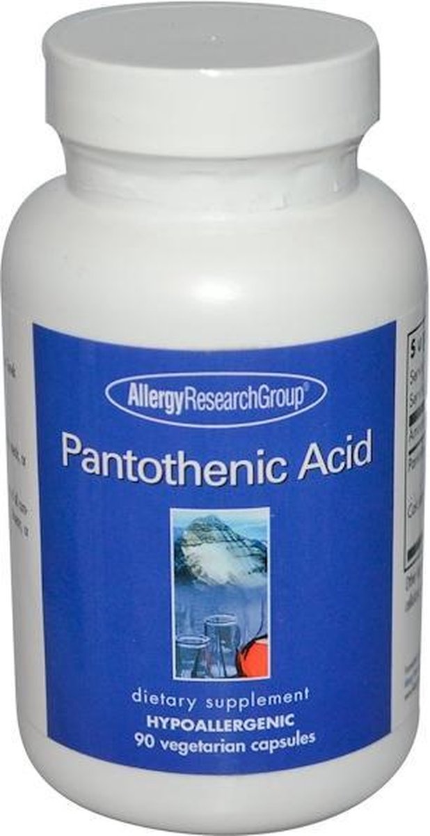 Pantothenic Acid 90 Veggie Caps - Allergy Research Group