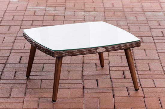 Foto: Clp ameland tafel 1 25 mm vlak rotan bruin gemeleerd 30 cm