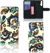 Huawei Nova 5T | Honor 20 Wallet Case Barok Flower