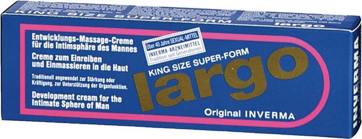 Goedkoopste Inverma King Size Super-form Largo - 40 ml - Glijmiddel