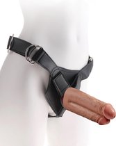 Pipedream - King Cock - Strap-On Harness w/ 7" Two Cocks One Hole - Tan