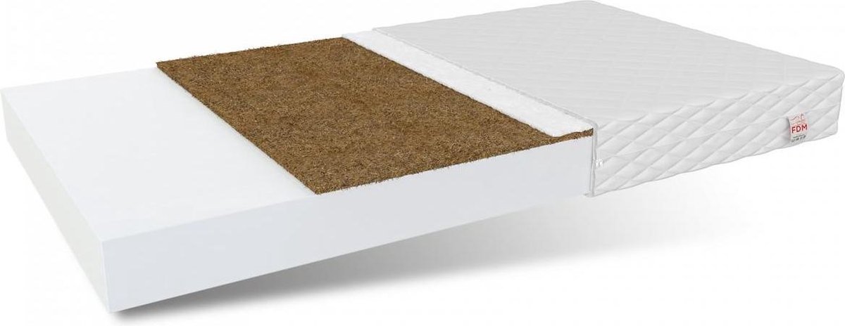 Matras - 200x90x8 cm - koudschuim - met antiallergische kokos laag