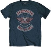 Aerosmith Heren Tshirt -L- Boston Pride Blauw