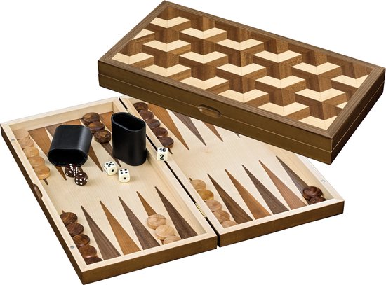 Afbeelding van het spel Philos Backgammon Cassette Zakynthos Medium