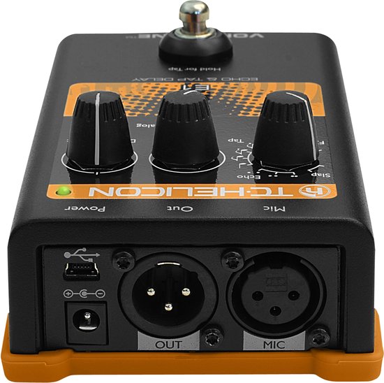 TC-Helicon VoiceTone E1 Echo & Tap Delay Effecct | bol