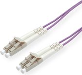 Câble FO 50/125µm, LC/LC, OM4, violet, 10 m