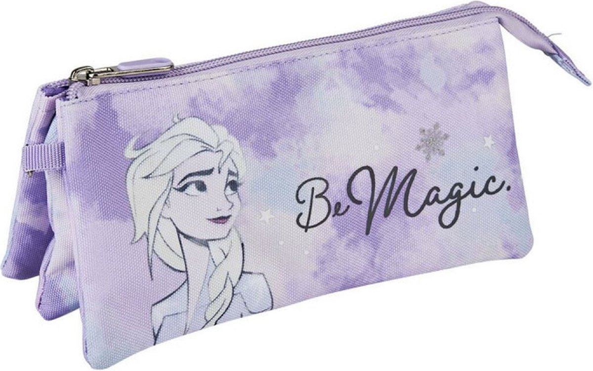 Schoolpennenzak Frozen Be Magic Lila (11,5 x 2 x 22,5 cm)