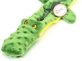 Gloria Krokodil - Hondenspeelgoed - Piepspeelgoed - Groen - 65x5x6cm
