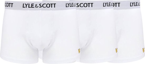 Lyle & Scott Heren Boxershorts 3P (Maat S) Wit