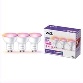 Pack de 3 WiZ Spot - LED intelligente - Siècle des Lumières - Lumière colorée et Wit - GU10 - 50W - Wi-Fi