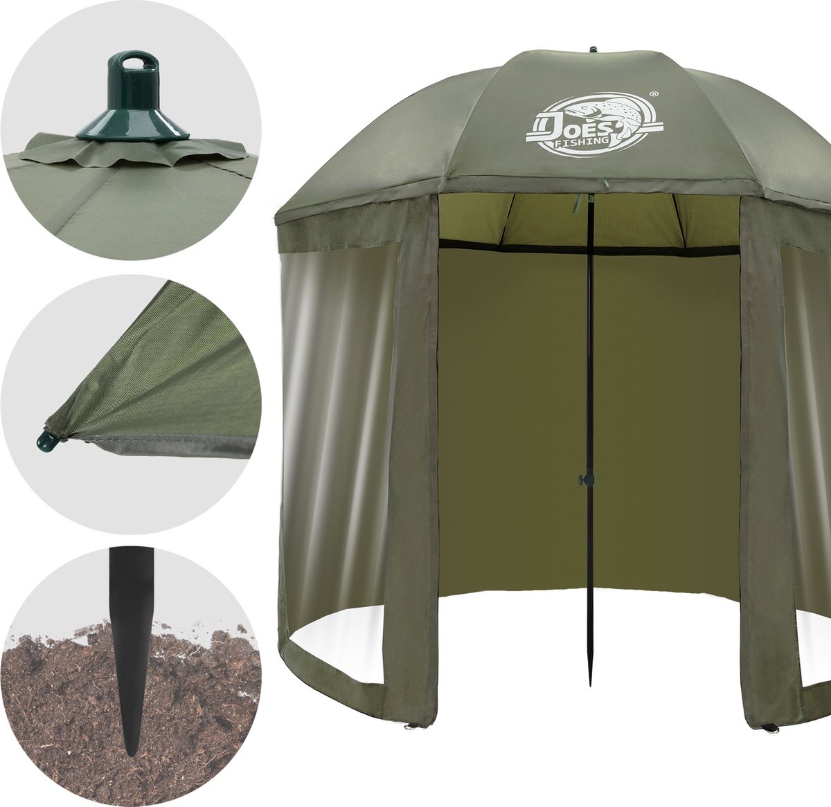 Rode Nylon Uv parasols 200cm kopen? ✔️ Tot 65% korting