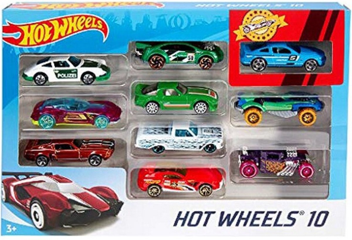 Coffret 10 véhicules HOT WHEELS prix pas cher