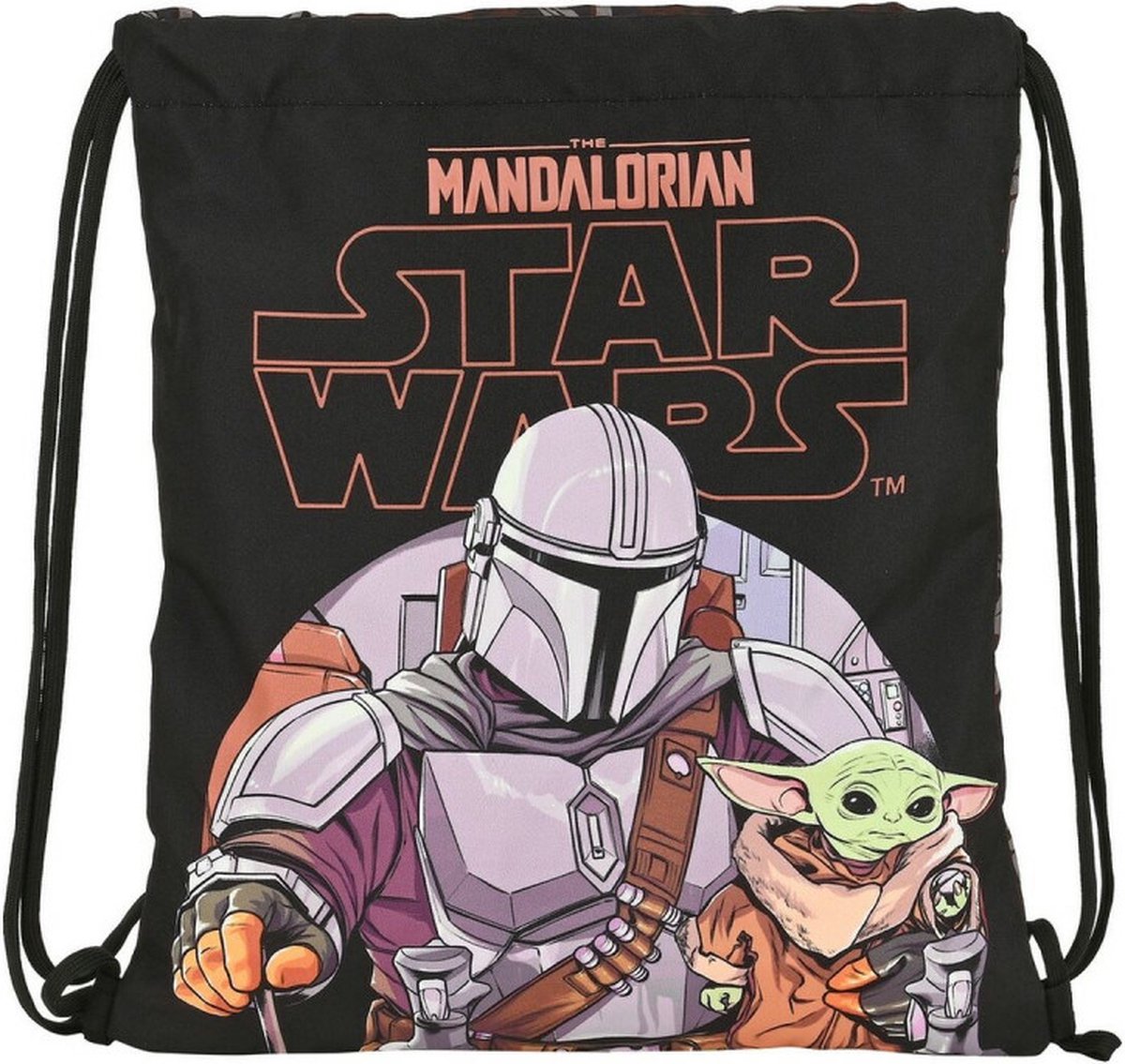 The Mandalorian - Gymtas - Zwemtas - The guild Zwart Bruin (35 x 40 x 1 cm)