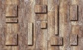 Wood Planks Abstract Texture Photo Wallcovering