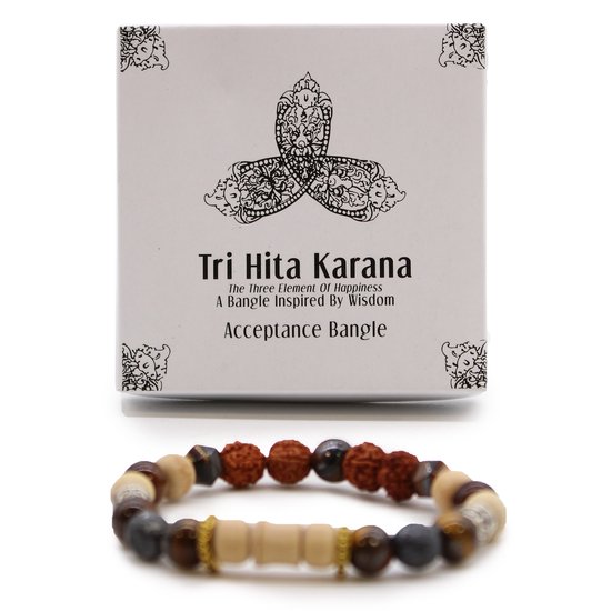 Bracelet Tri Hita Karana - Acceptation - Bracelet spirituel unique - Philosophie de vie traditionnelle - Dieu/Homme/Nature