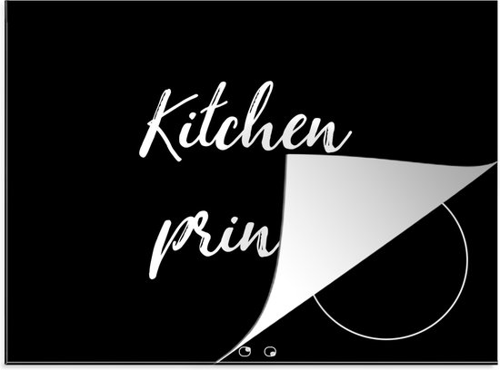 KitchenYeah® Inductie beschermer 57.6x51.6 cm - Quotes - Kitchen Prince - Mannen - Inductiebeschermer - Inductie Kookplaat - Kookplaataccessoires - Afdekplaat voor kookplaat - Inductiebeschermer - Inductiemat - Inductieplaat mat