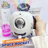 Automatische Bellenmachine Raket Vorm Bellen Blazer Astronaut Space Shuttle Automatische Zeepbellen Maker Buiten Speeltuin Speelgoed Kinderen Cadeau